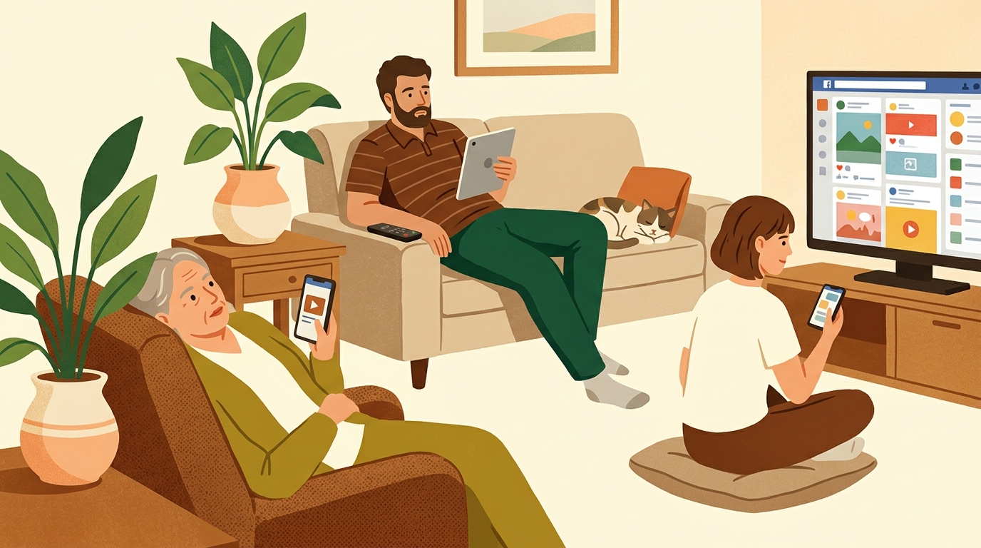 Posting zero, social like TV