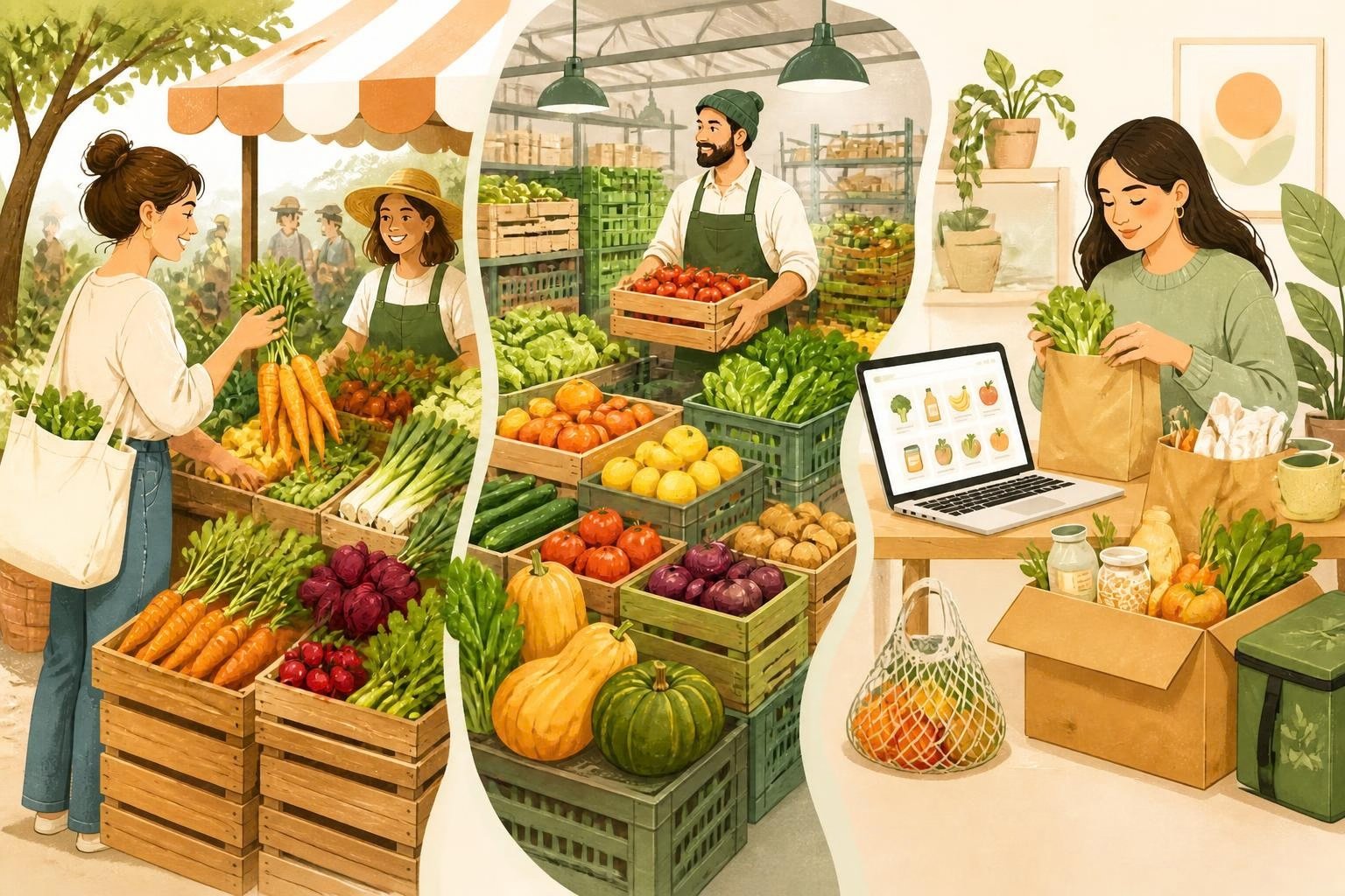 Greener groceries, three ways